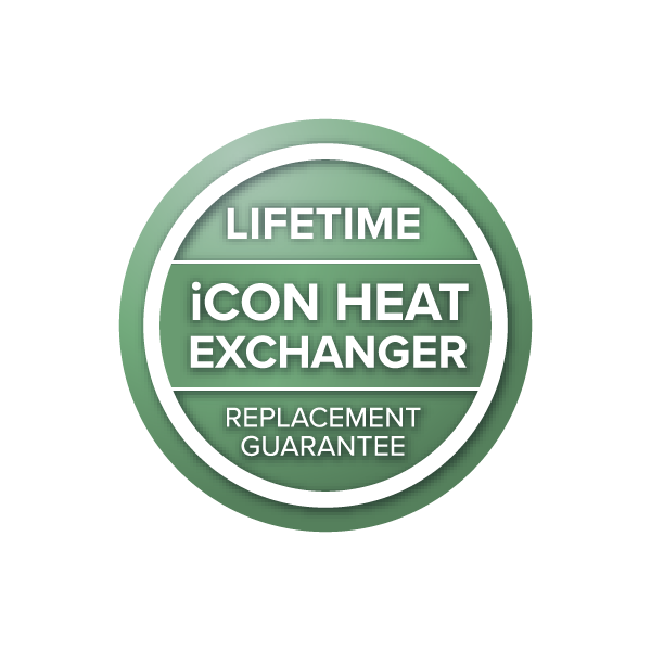 iCon Heat Exchanger lifetime replacement guarantee icon